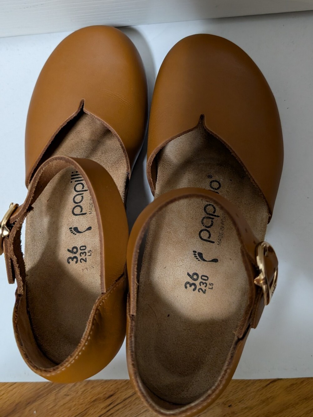 Birkenstock Papillio Mary Ring-Buckle Cognac Brown Tan Size 36 - Picture 6 of 7